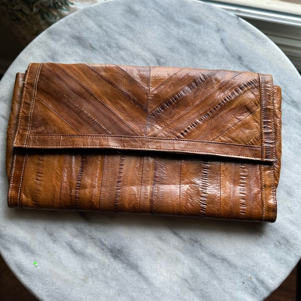 Eel Skin Clutch‎ by Ultimate Super Soft  EUC